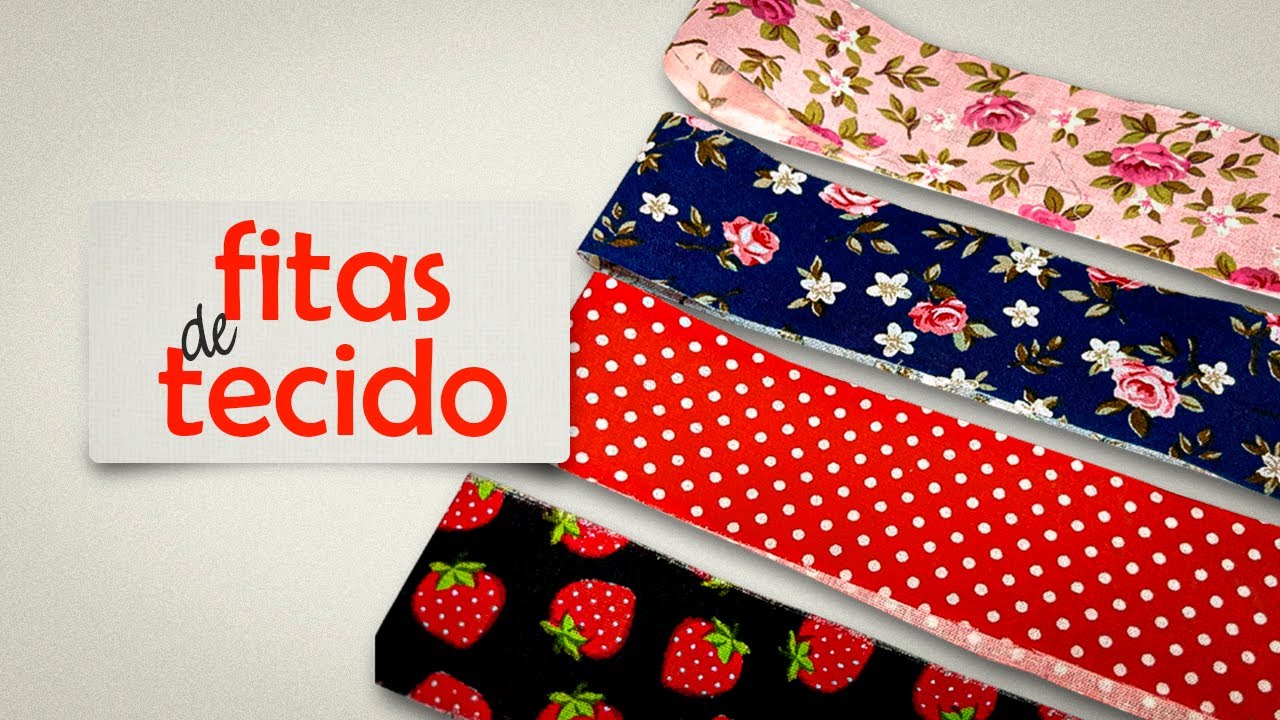 Transformando TECIDO em FITA: Tutorial Fácil - Fitas para uso ou venda