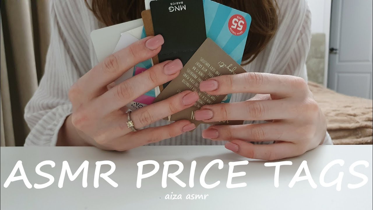 ASMR tags and labels tapping and scratching