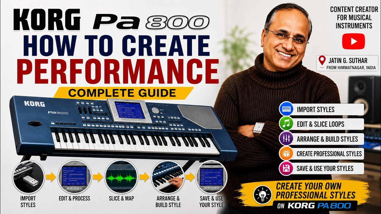 Korg PA800 | Creat Performance and edit