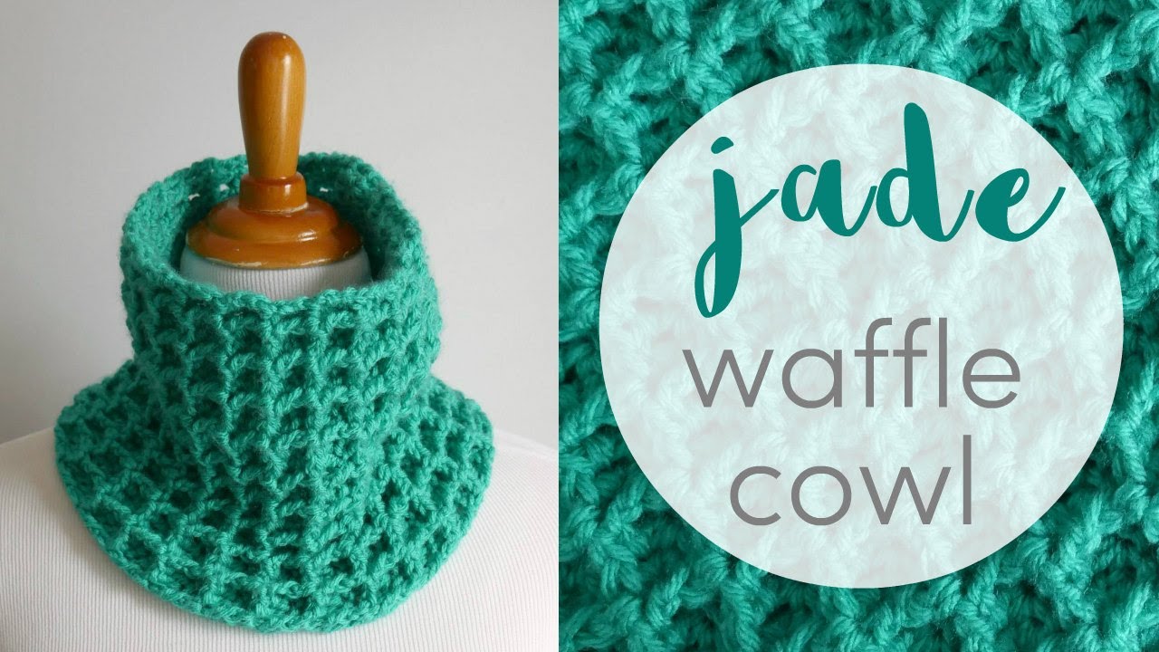 How To Crochet the Jade Waffle Cowl