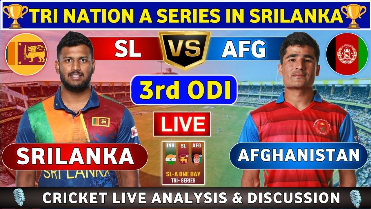 Srilanka A vs Afghanistan A, 3rd Unofficial ODI Live Score & Commentary SL-A vs AFG-A 3rd Match