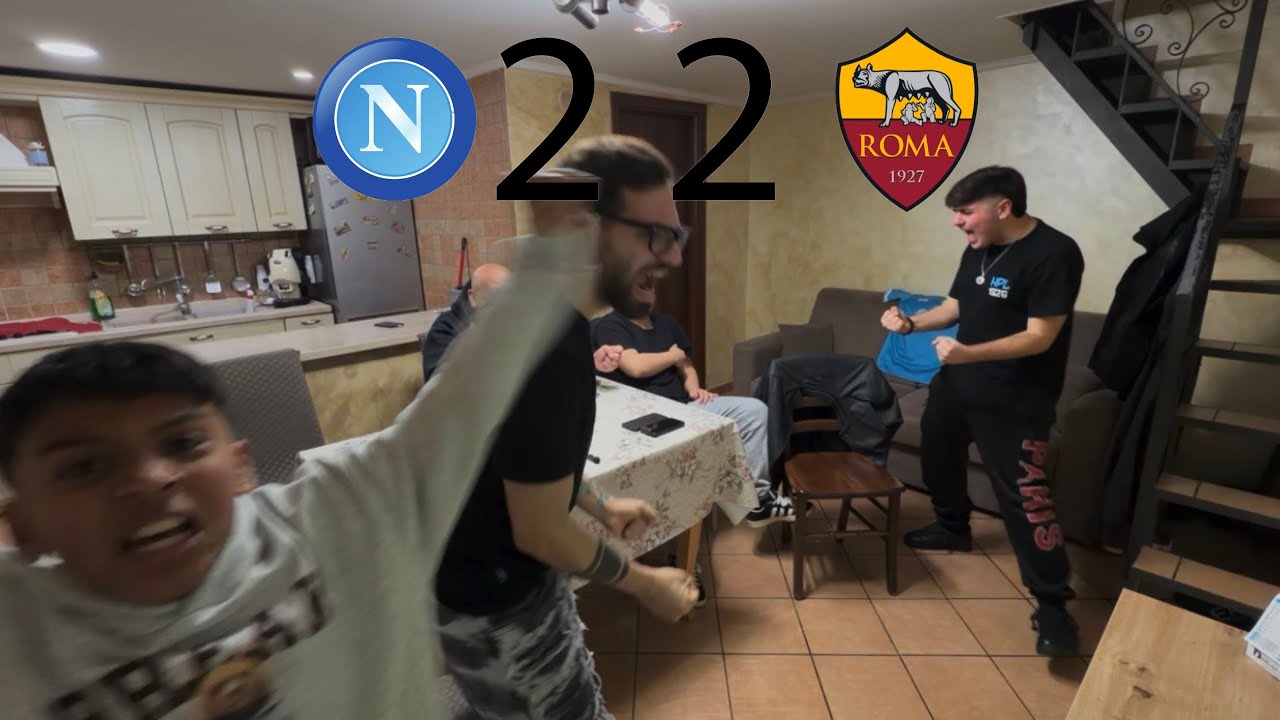 NAPOLI ROMA 2-2 VOGLIA💙🥰LIVE REACTION NAPOLETANI💙💪🏼#forzanapolisempre #perte 