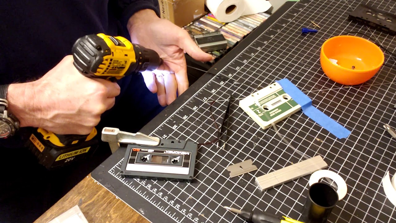 Cassette Repair by transplanting tape in Welded/Glued Together Shells - Part 2