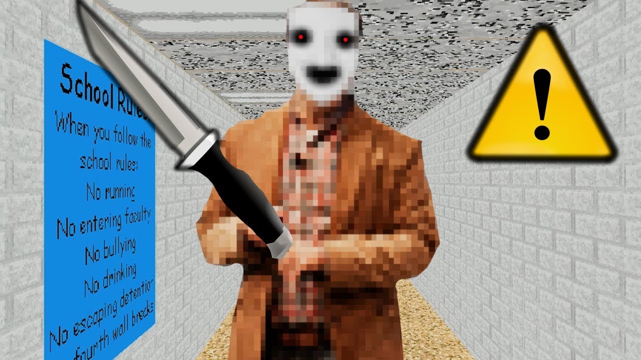 この先生に会ったら逃げてください。Baldi's Basics Fan game
