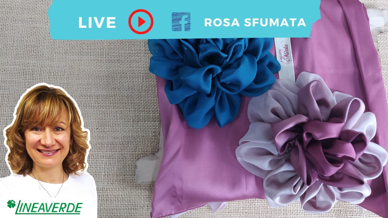 Come realizzare una rosa di stoffa sfumata - Angolo Creativo di Lineaverde Prato - Merceria Creativa