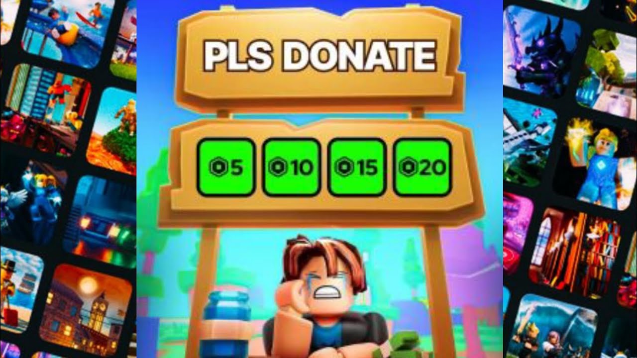 Donating 'Robux' in Pls Donate 💲💵