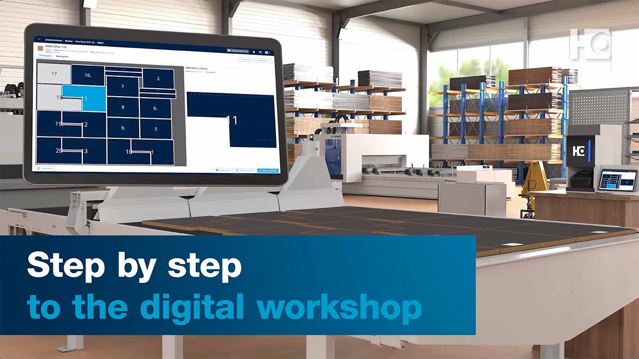 Digitalization in the workshop: Step by step with apps and assistants from HOMAG
