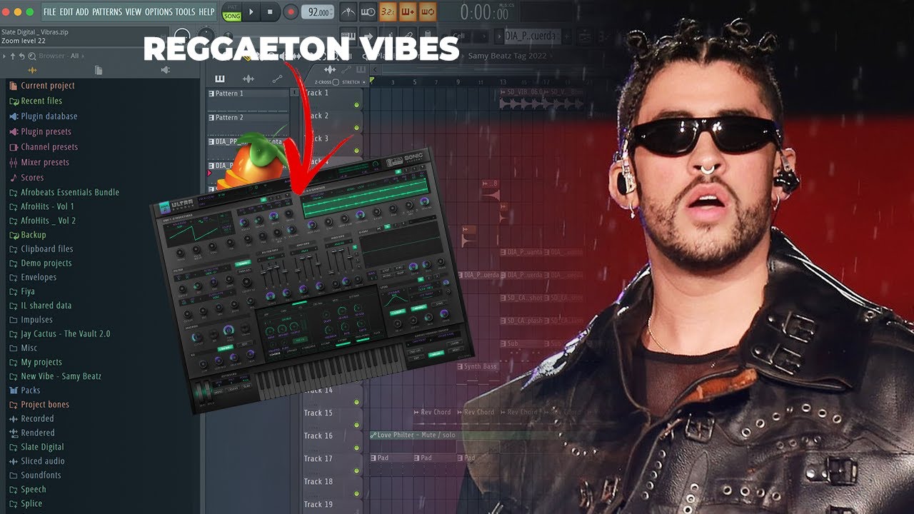 How To Make Reggaeton Beats (Bad Bunny, J Balvin) | Free Vibras Guitar Kit