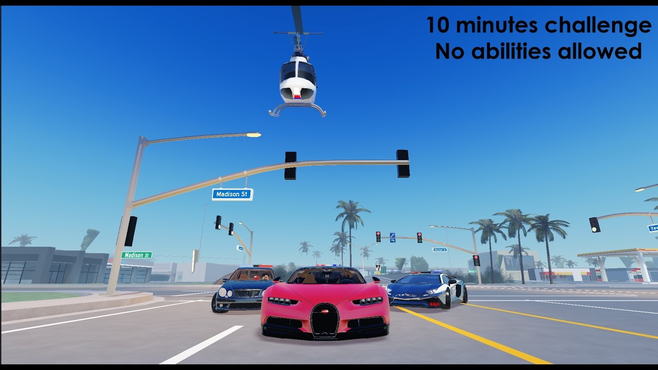 racer vs Police AI challenge (10 minutes and no abilities)