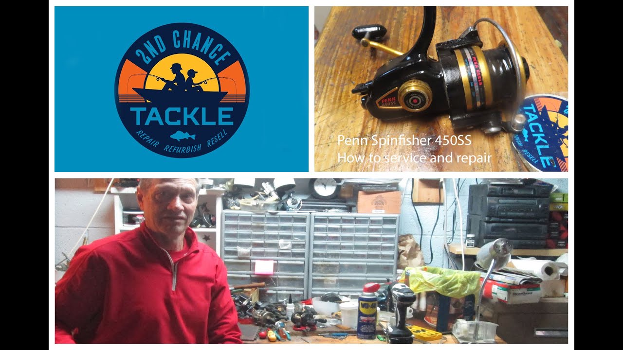 Penn Spinfisher 450SS fishing reel how to fix a broken Anti reverse and full service this reel