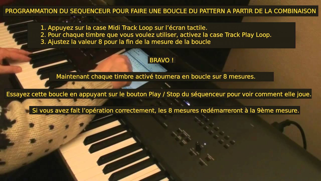Korg Kronos Didactitiel QR03 Usage du séquenceur pour enregistrer des Combis 1080p HD VF