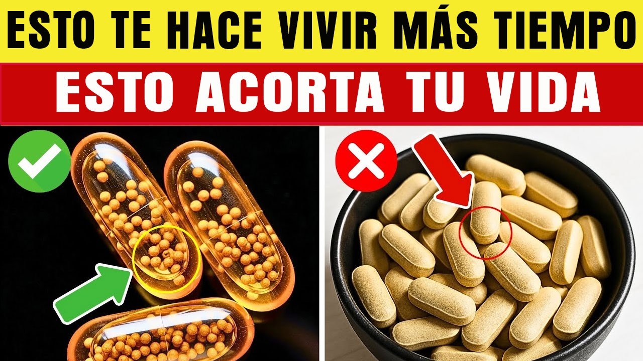 ¿Tienes más de 60? 4 PEORES Suplementos que NUNCA Debes Tomar y 4 que DEBES Tomar a Diario