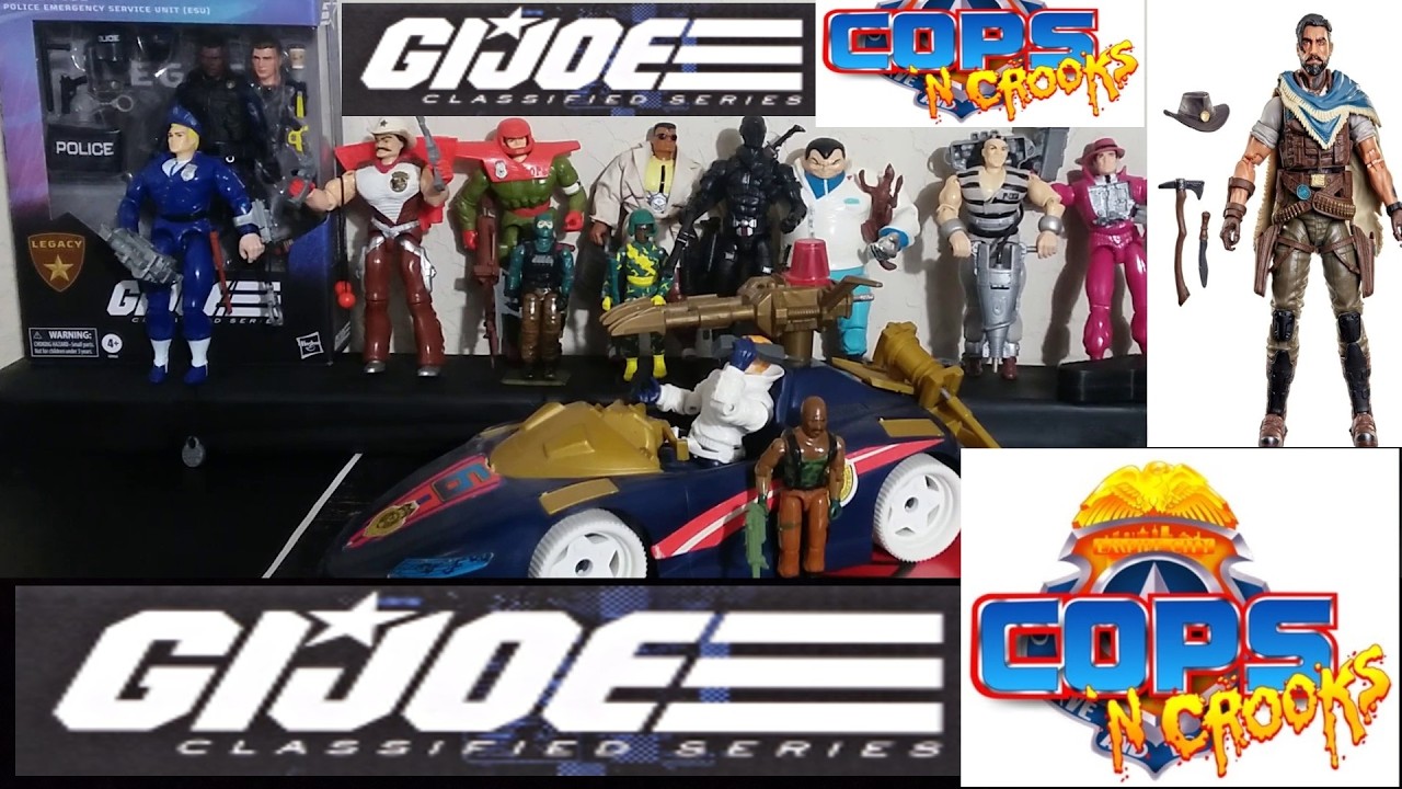 RETRO-WED: COPS N CROOKS GI JOE CLASSIFIED STARTING WITH SUNDOWN AND LONGARM!  WHO IS NEXT?