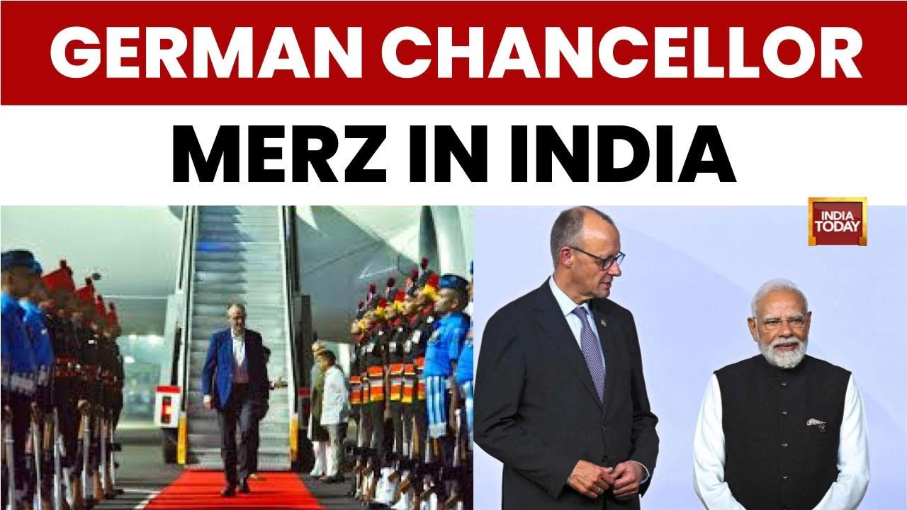 German Chancellor Friedrich Merz Meets PM Modi in Ahmedabad on First Official India Visit