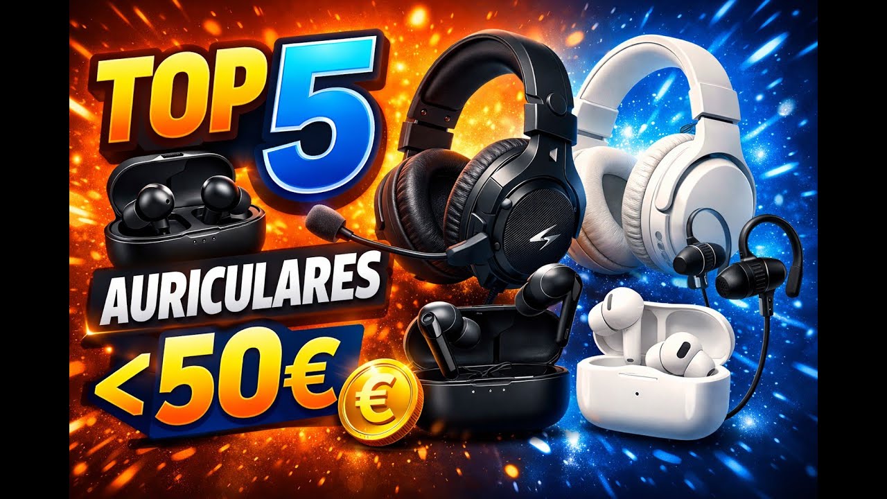Los 5 Mejores Auriculares Noise-Cancelling por Menos de 60€ en Amazon 2026 🎧🔇
