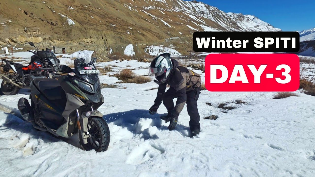 DAY 3 of our Winter SPITI on our XOOM 160 - Triple Khatra 😁