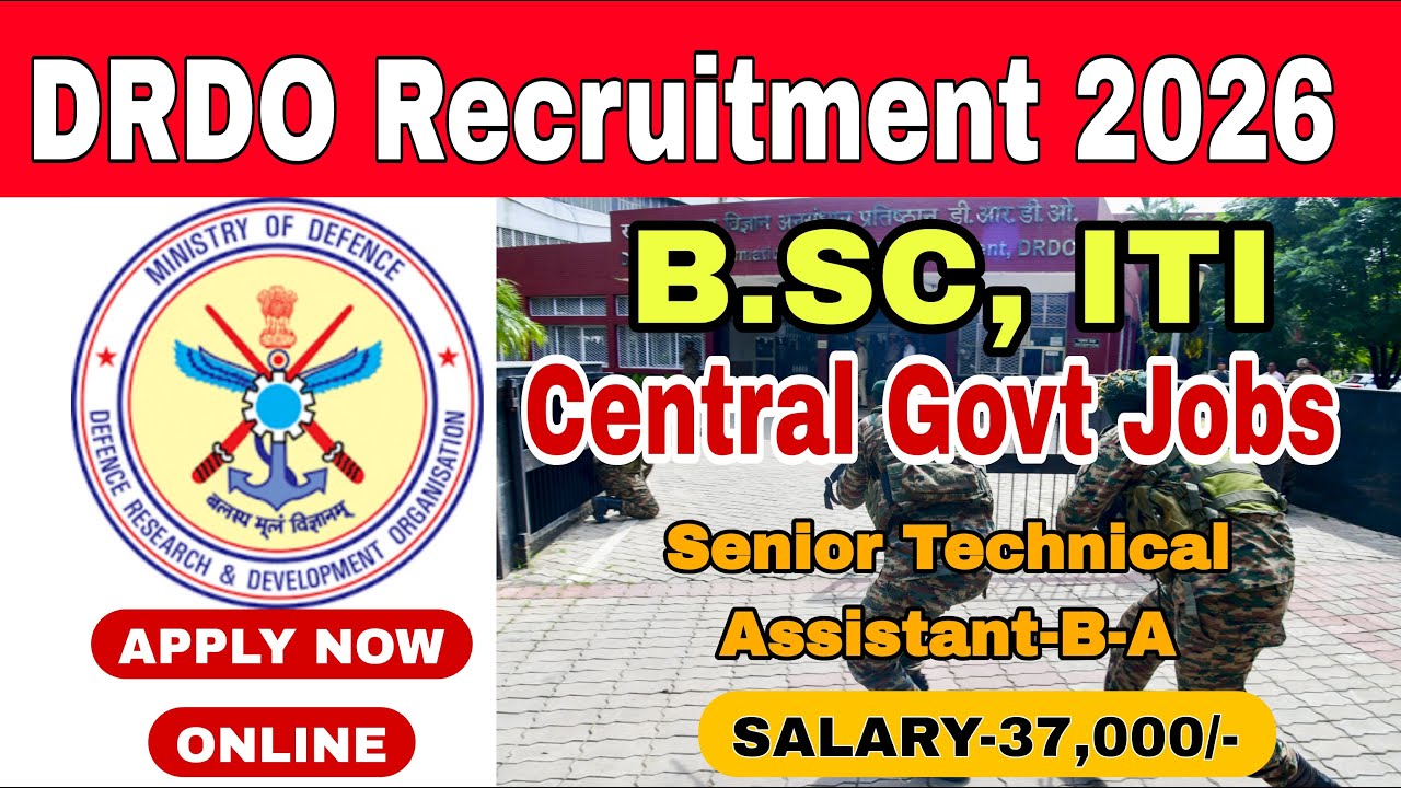 How to Apply DRDO CEPTAM 11 Recruitment 2026 Technical Assistant-A&B Application details intamil
