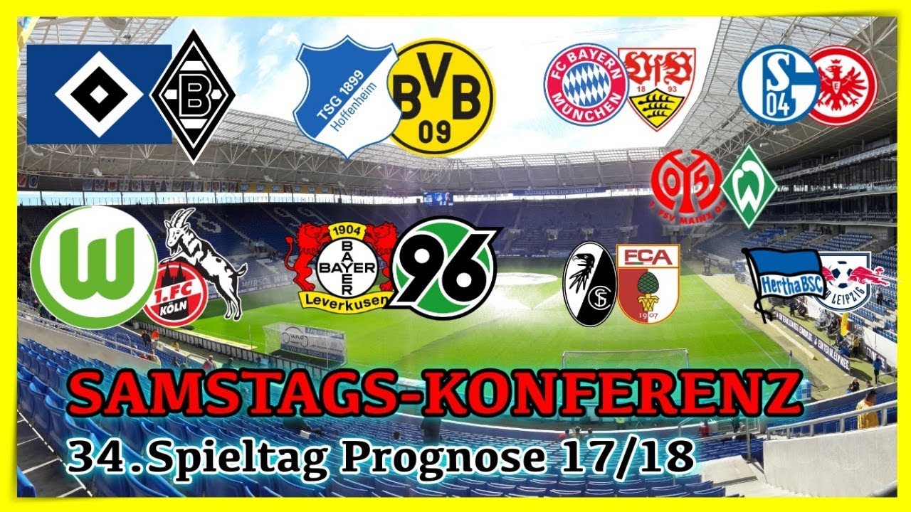 Bundesliga 34.Spieltag - Die gro&szlig;e Konferenz (Alle 9 Spiele) - FIFA 18 Prognose 2017/18 Deutsch (HD)
