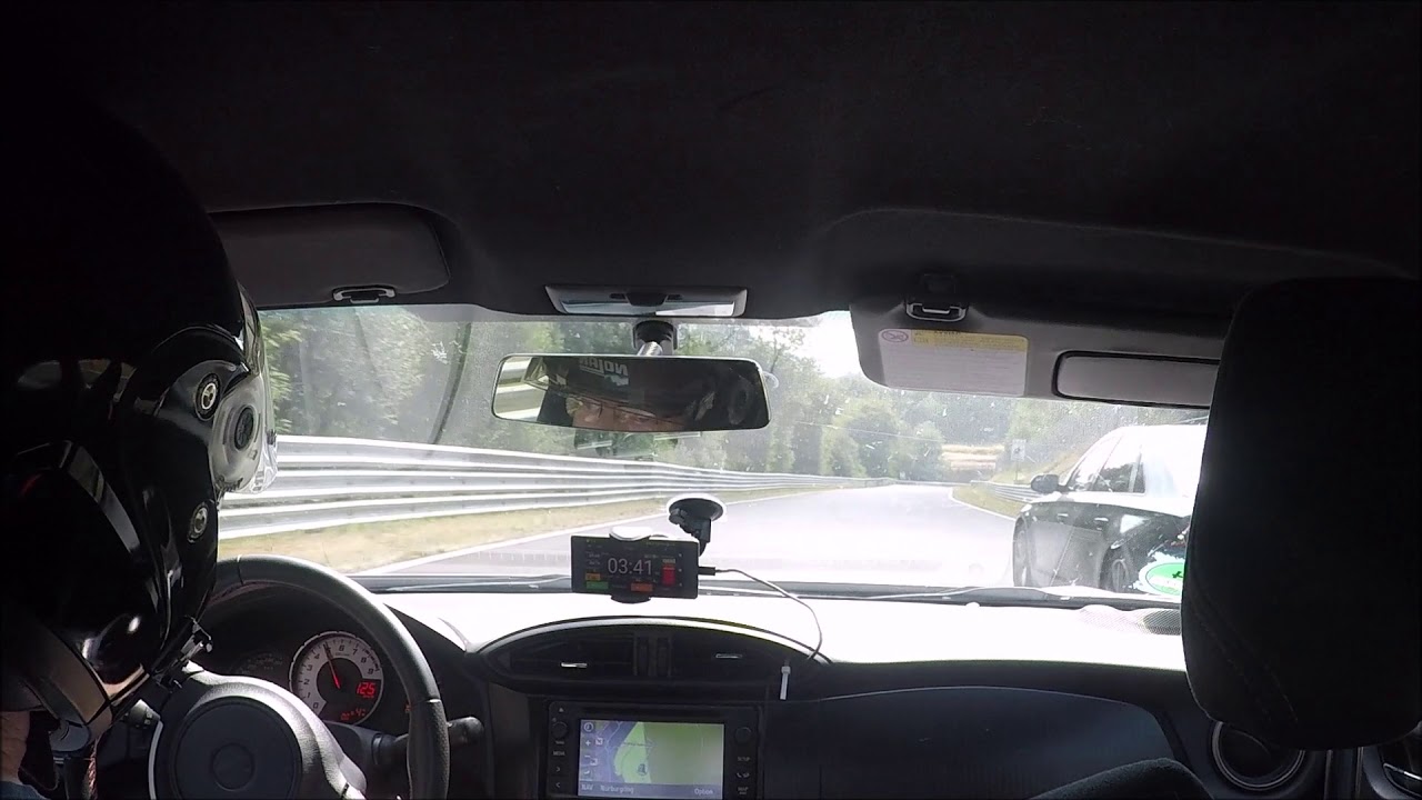 GT86 Automatik Nordschleife BTG 8:56, white smoke, off-road, 05 08 2018