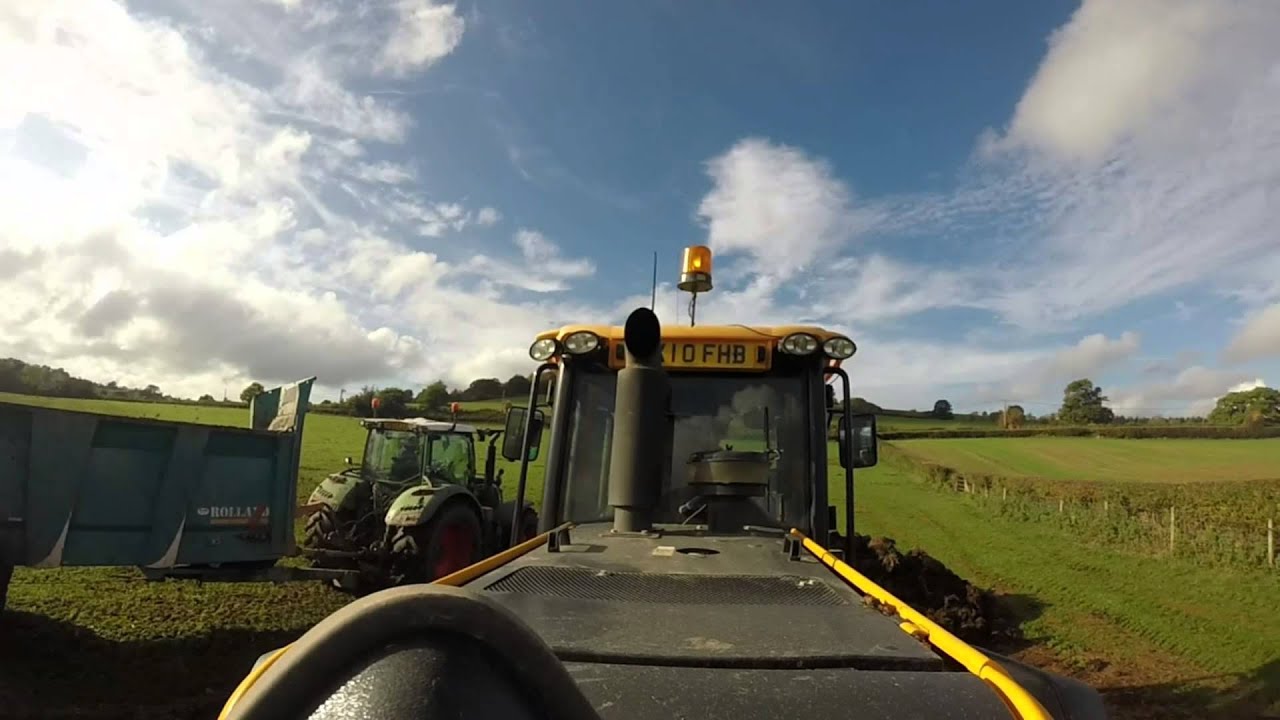 Jcb 414s Loading Rolland Muck Spreader GoPro
