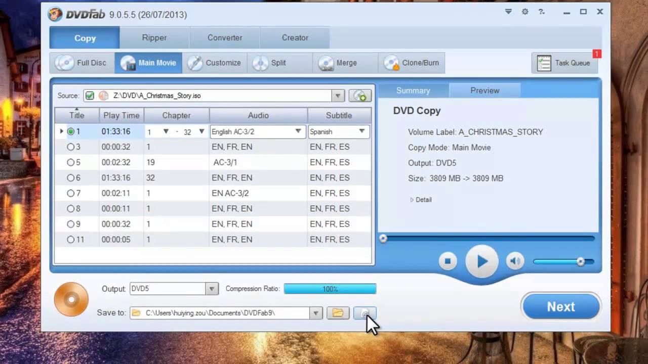Tutorial on how to rip DVD with DVDFab DVD Copy