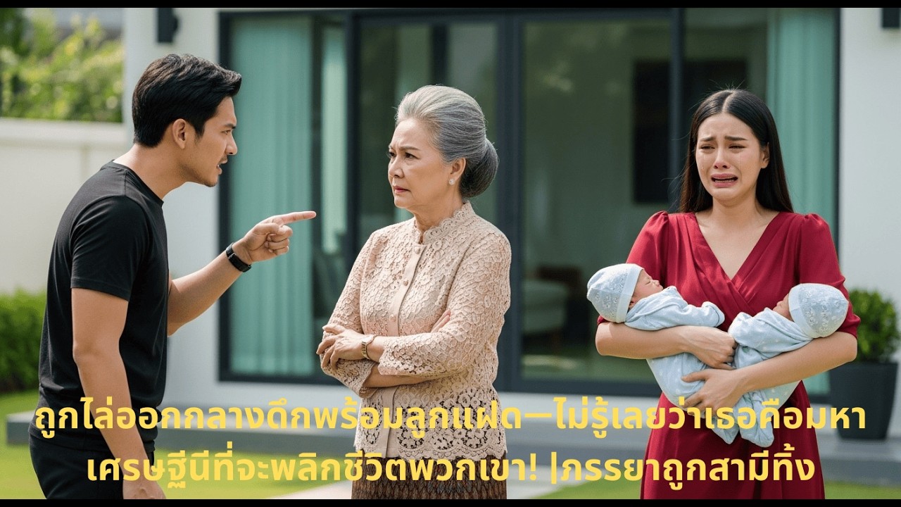 ถูกไล่ออกกลางดึกพร้อมลูกแฝด—ไม่รู้เลยว่าเธอคือมหาเศรษฐีนีที่จะพลิกชีวิตพวกเขา! |ภรรยาถูกสามีทิ้ง