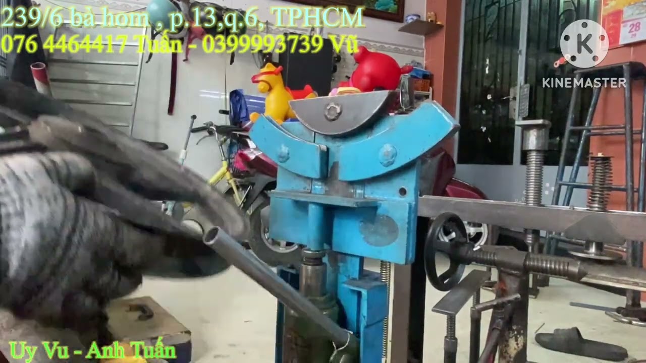Hướng dẫn anh em ép 2 chiếc mâm bị thụng và bị đảo ngang bằng máy thuỷ lực tự chế của mình