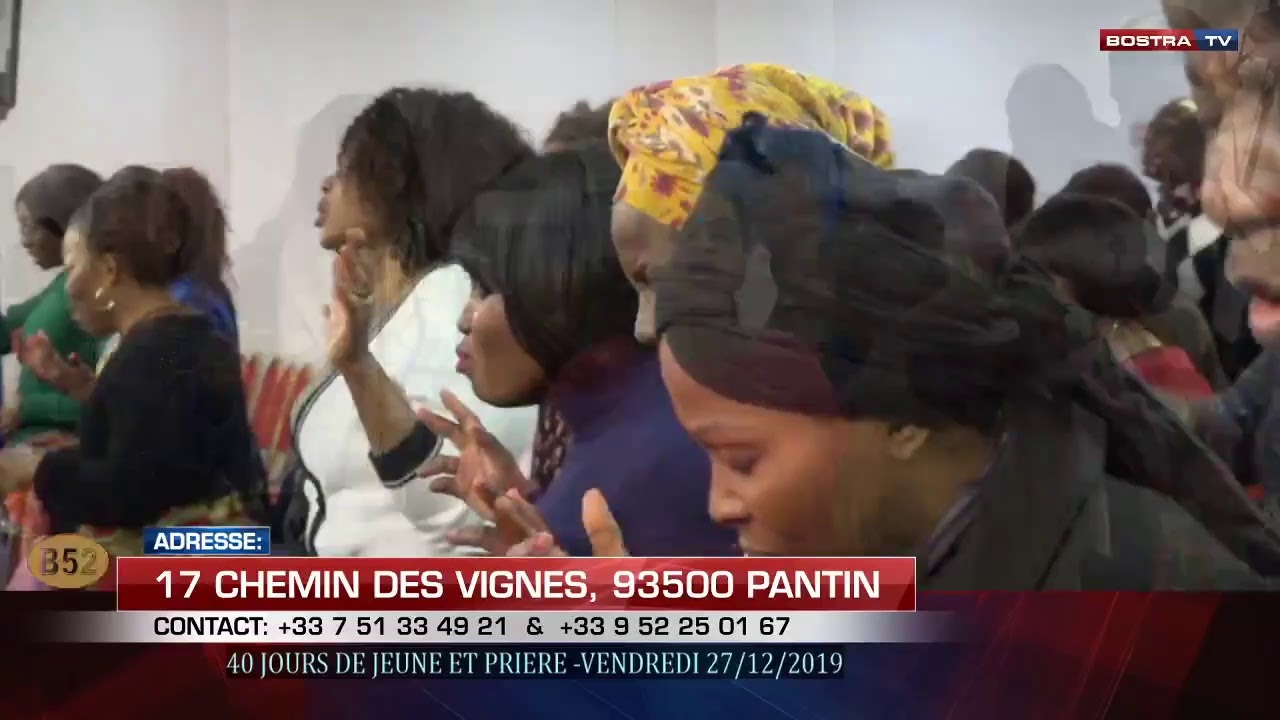 40 JOURS DE JEUNE ET PRIERE -VENDREDI 27/12/2019