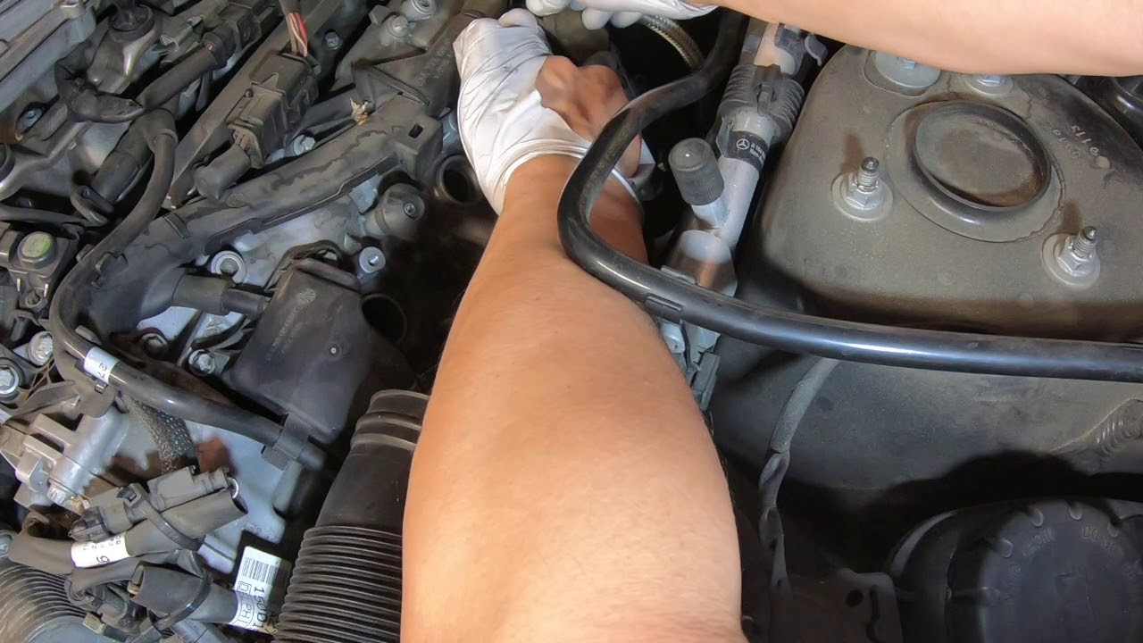 How to Replace Spark Plugs on a 2009 Mercedes Benz ML350.