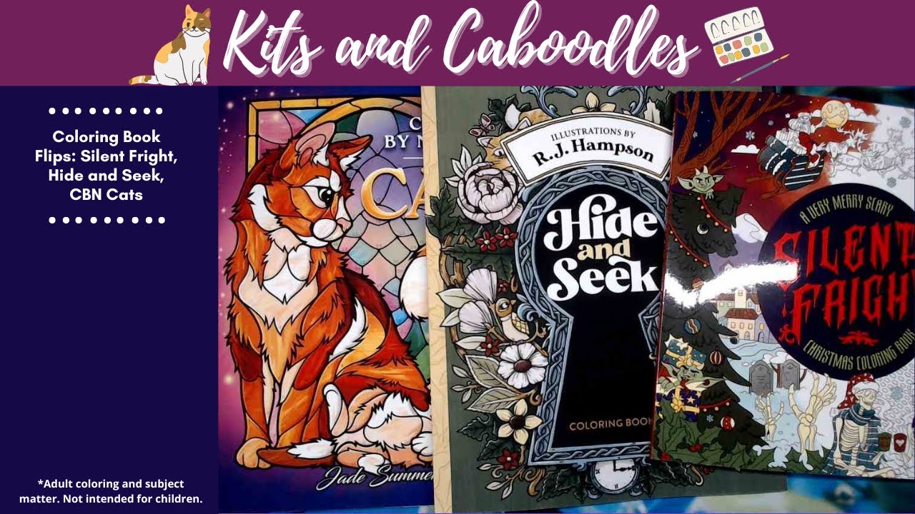 Coloring Book Flips: Silent Fright, Hide and Seek, CBN Cats