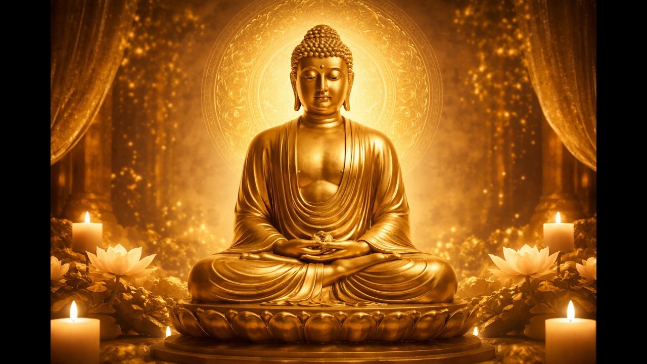 Golden Light Reiki Meditation – 2 Hour Buddha Healing Music