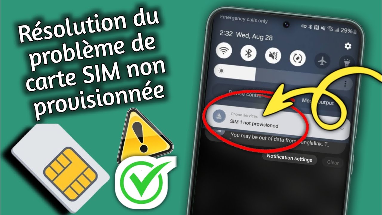 Comment résoudre un problème de carte SIM non provisionnée -2025 ||