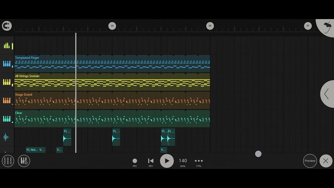 Simple beat Fl studio mobile instrumen 
