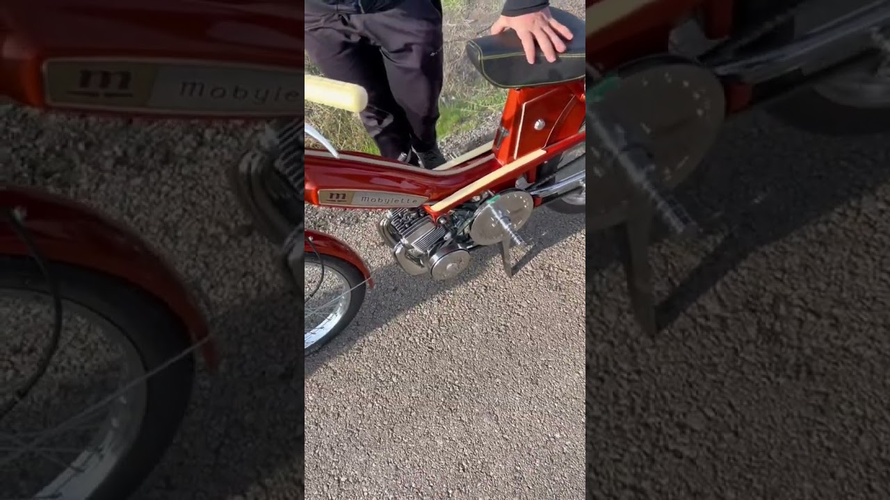 Most powerful Mobylette motorcycle. Glardoni. 2 stroke motor bicycle.