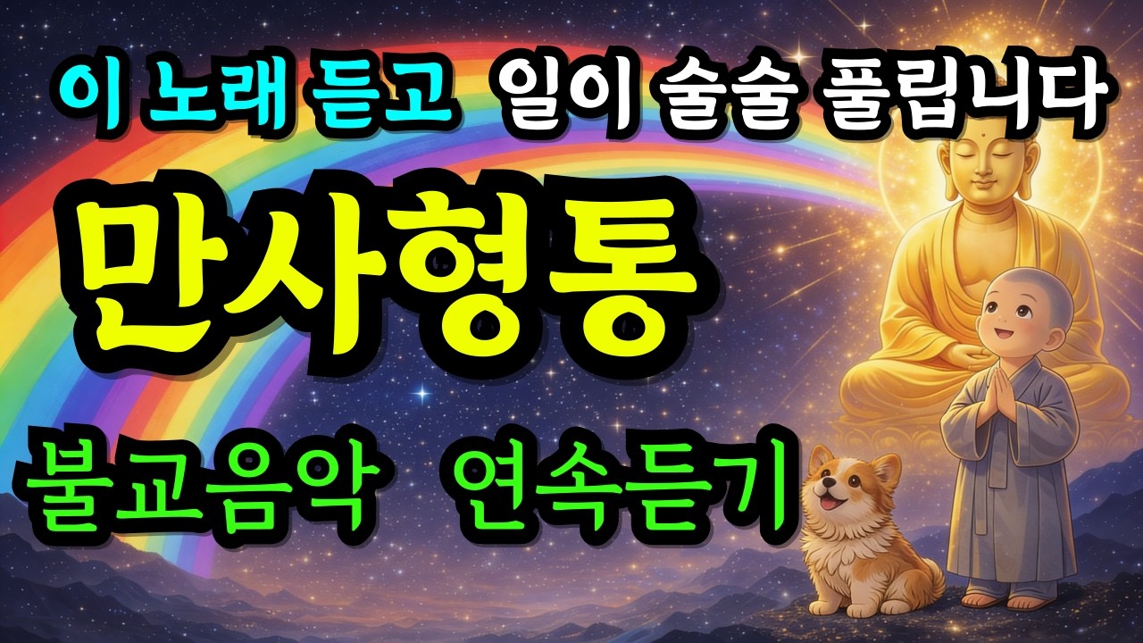 🪷막힌 운이 트이는🪷불교음악 연속듣기  |  일이 술술 풀리는  불교음악  | 마음이 편안해지는  불교 노래 모음집 | 연속듣기