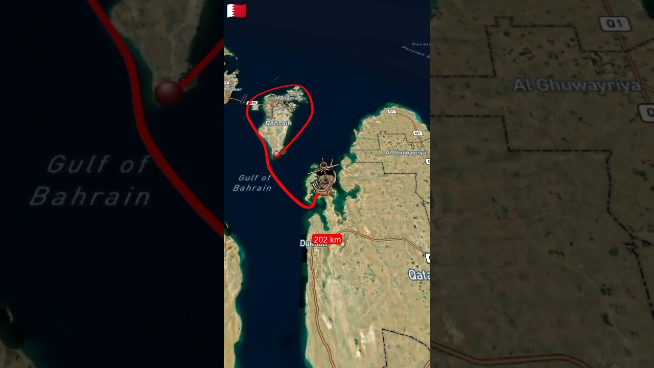 Boundary of Bahrain #boundary #bahrain #arab #map #animation #world #travel #palestine#dubai#airport