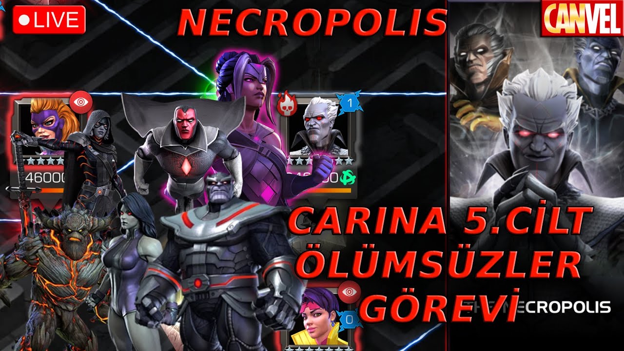 🔴 ÖLÜMSÜZ ŞAMPİYONLARLA NEKROPOL'Ü TAMAMLIYORUZ  | CARINA GÖREVLERİ 5.CİLT FINAL - MCOC