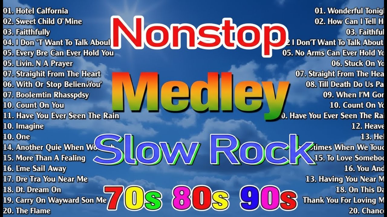 Slow Rock Love Songs Collection 🎷 Best Classic Rock Ballads 70s 80s 90s 🎧