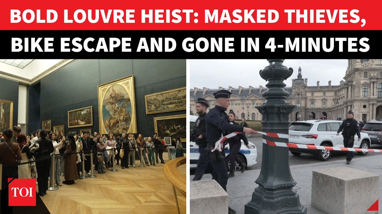 France' Crown Jewels 'Robbed' In Bold 4-Minute Raid; Paris Stunned As 3 Masked Robbers Hit Louvre