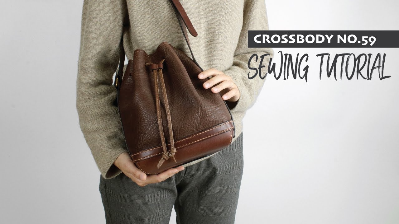Making Leather Crossbody bag No.59