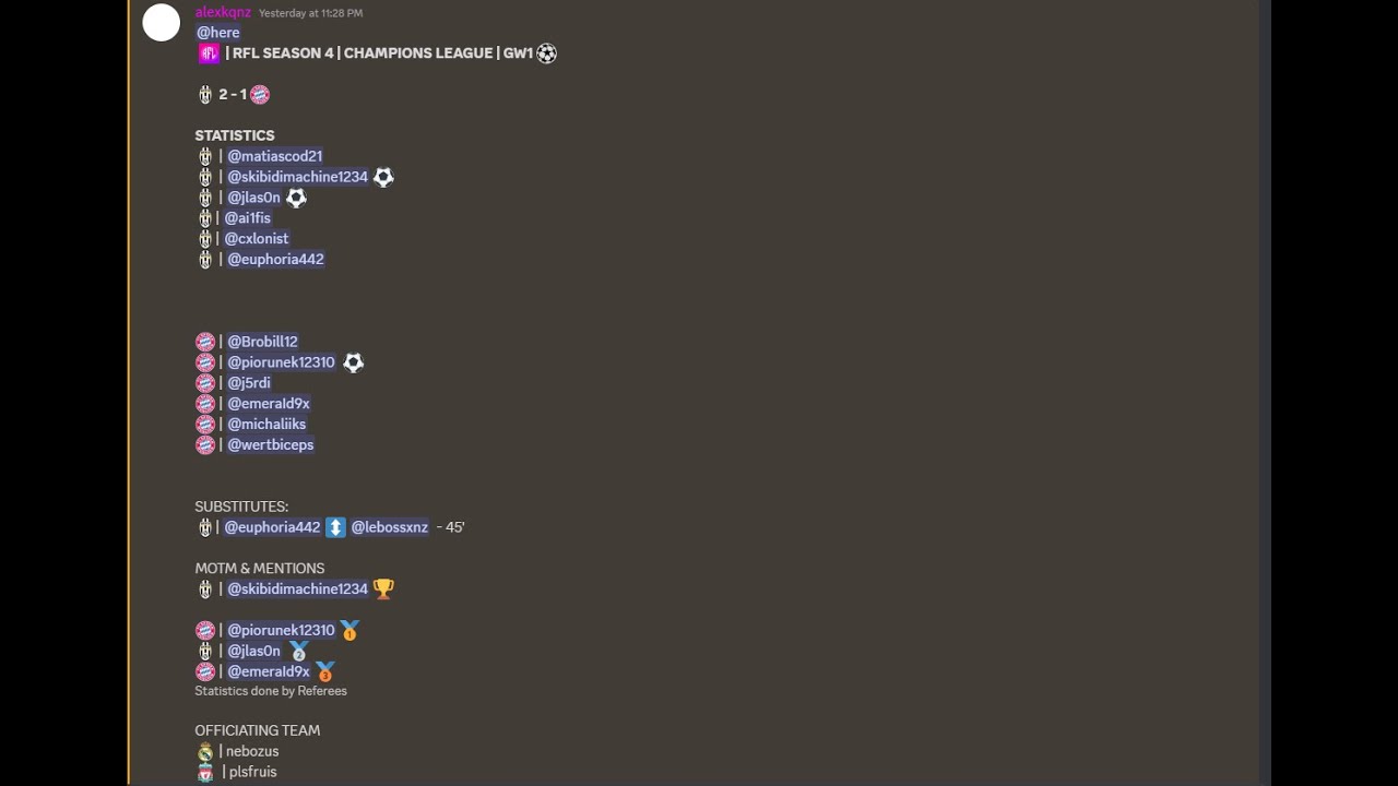 RFL GW1 - Bayern (MOTM + Goal)