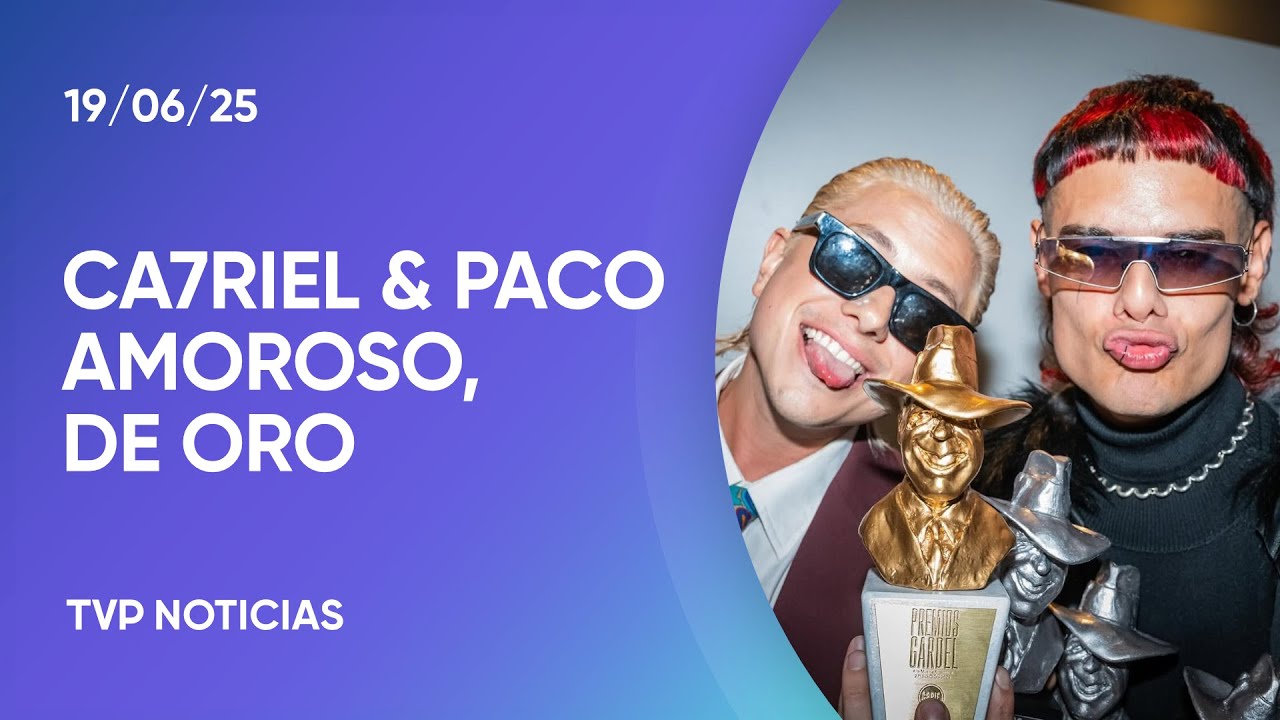 Ca7riel & Paco Amoroso ganaron el premio Gardel de oro 2025
