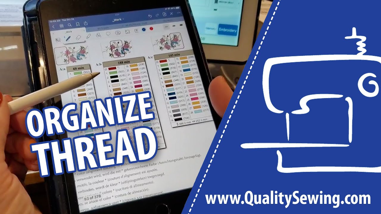 How Do I Organize My Thread for Embroidery Projects?