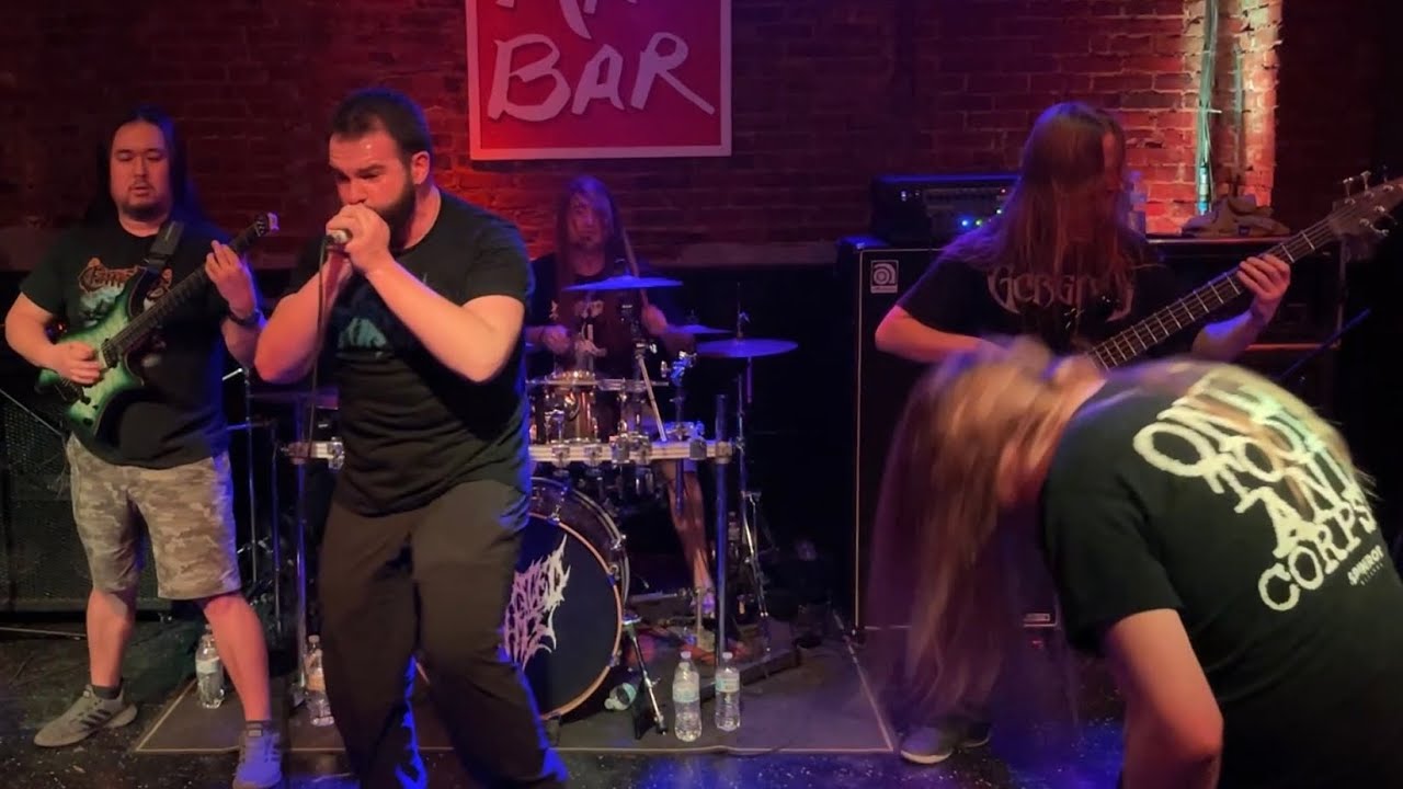 Defeated Sanity Butchered Identity Live 3-15-22 Mag Bar Louisville KY 60fps