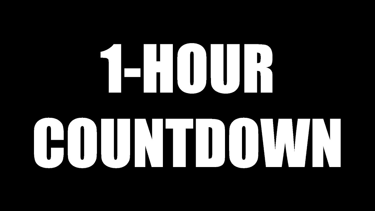 Simple 1-Hour Countdown Timer | No Distractions