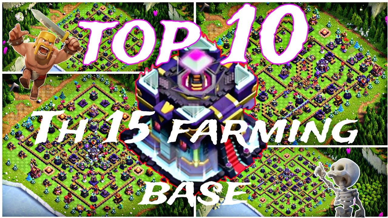 Th15 farming base | th15 farming base with Link | th15 farming base 2025 | new th15 farming base#coc
