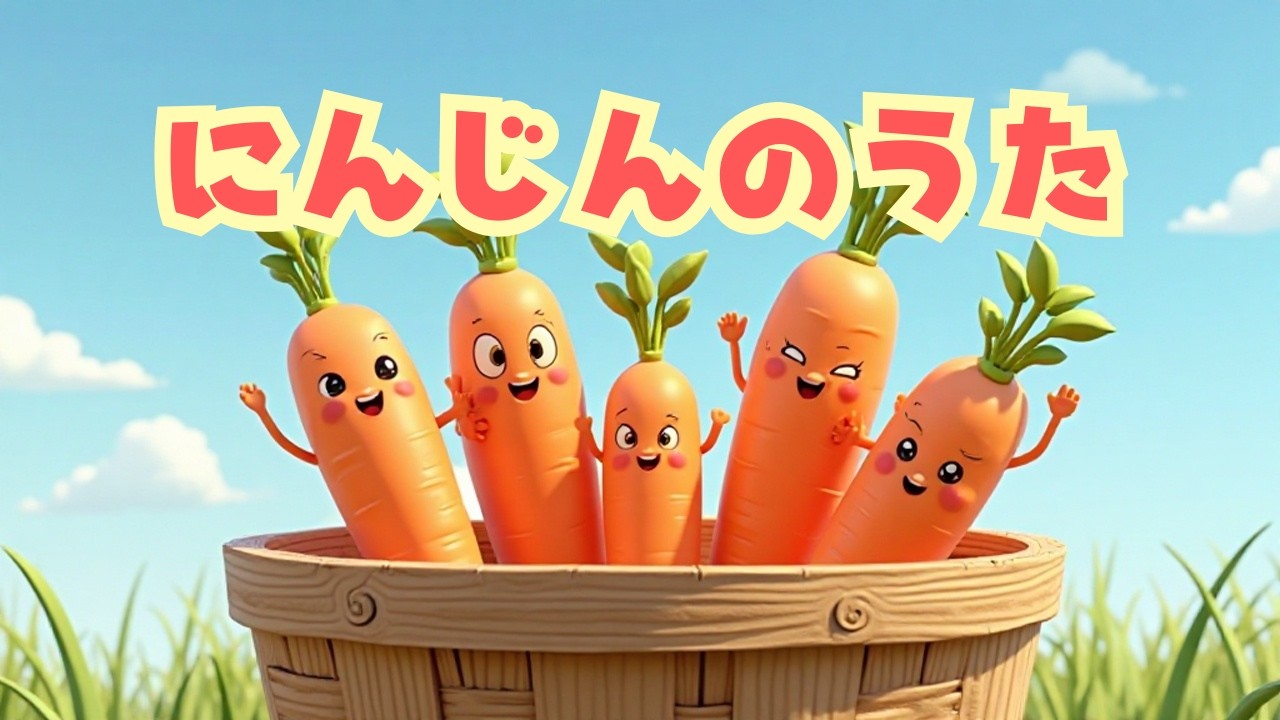 にんじんのうた🥕幼児向けたのしい知育ソング🌈