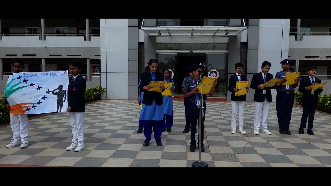 Indian Air Force Day Special Assembly at Indo Sunrise International School CBSE