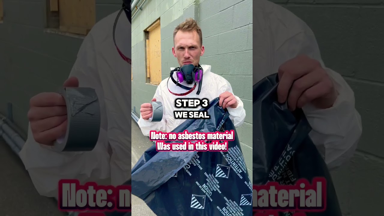 How to bag up asbestos! #deconstruction #construction #demolition #building #tools