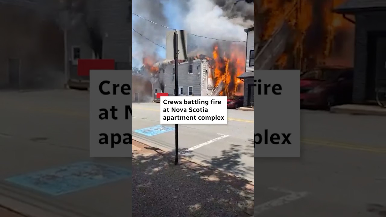 Crews battling blaze at Bridgewater apartment complex